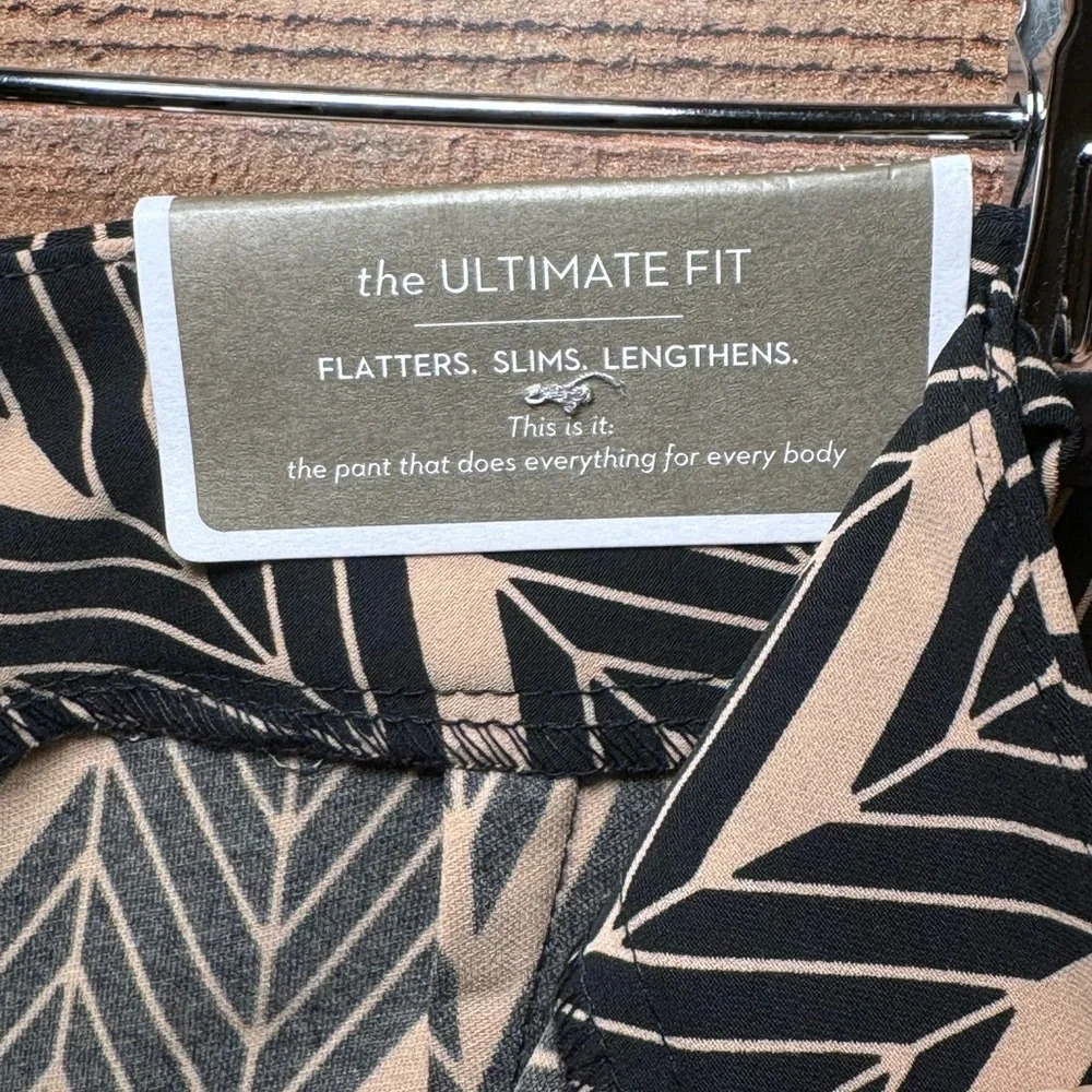 🌻 Chico's Drapey Elevated Mitre Print Wide Leg Pant Women's size 3(XL/16) Career - Picture 6 of 10